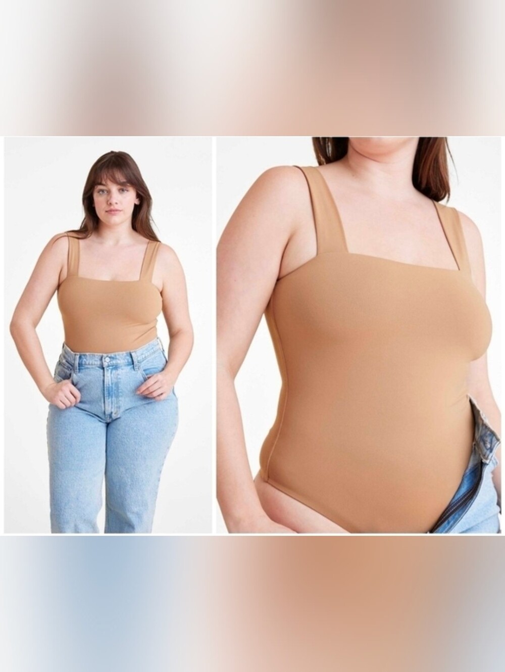 Nuuds Square Neck Thong Bodysuit